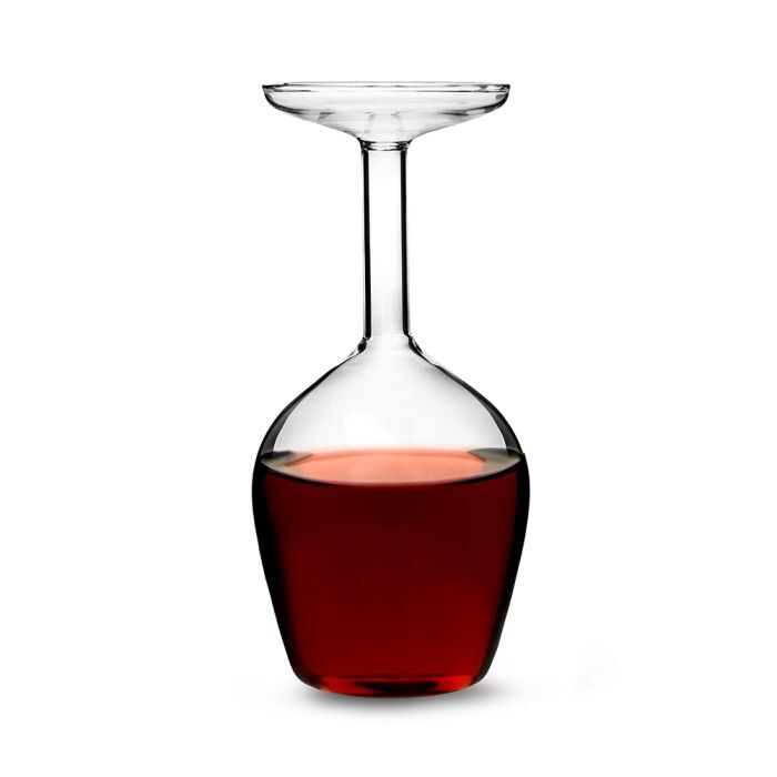 Upside Down Wine Glass
